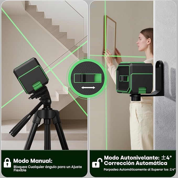 Nível Laser 360º Funguard Verde (30m) com Autonivelamento