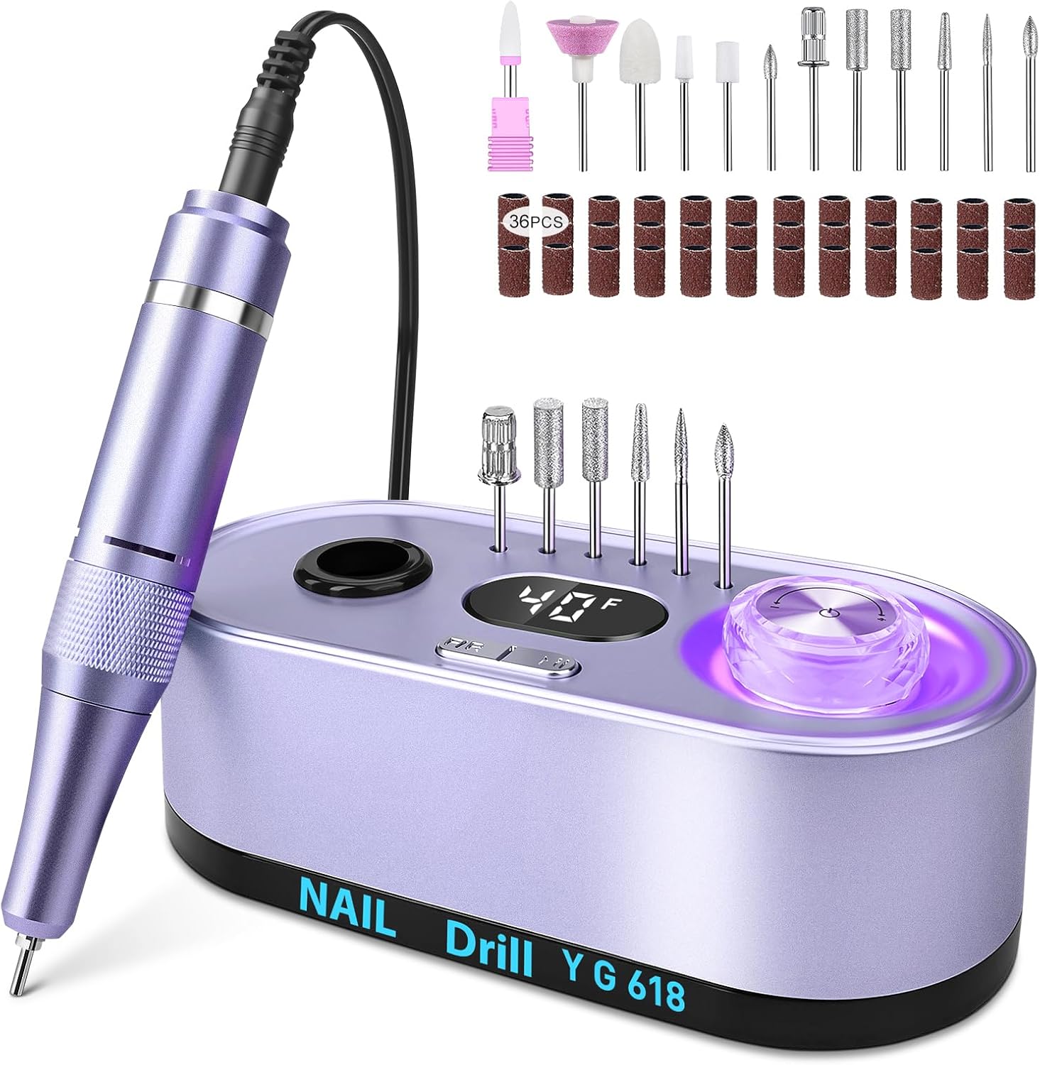 Broca Elétrica para Unhas Profissional 40.000 RPM
