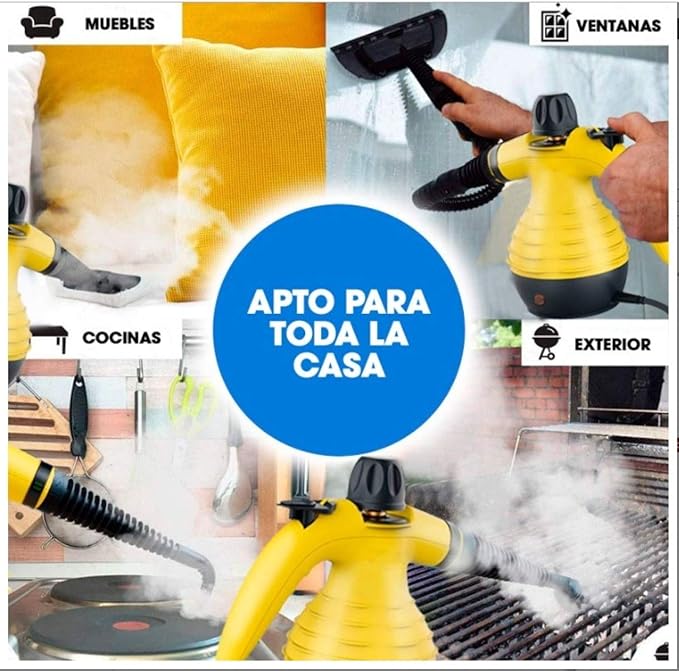 Vaporizador Portátil Potente EV EFECTO VERMAI – Limpeza de Carros, Sofás, Cozinha e Vidros