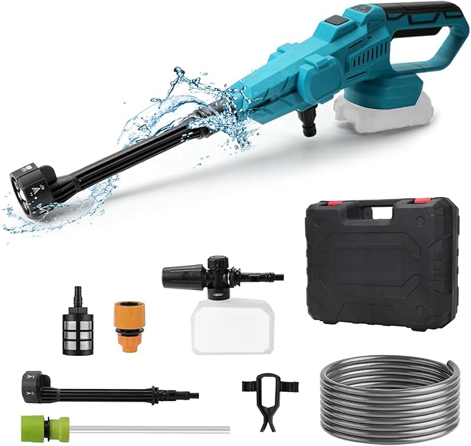 Lavadora de Alta Pressão Sem Fio – Compatível com Bateria Makita 18V (Bateria não incluida)