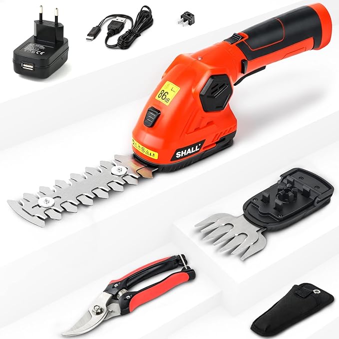 Aparador de Relva/Arbusto sem fios 7.2V, 2 em 1