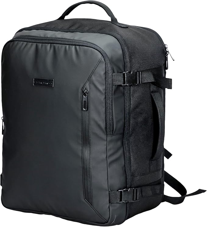 Mochila de Cabine 45x36x20 para EasyJet – 32L com Compartimento para Portátil 19” (Preto)