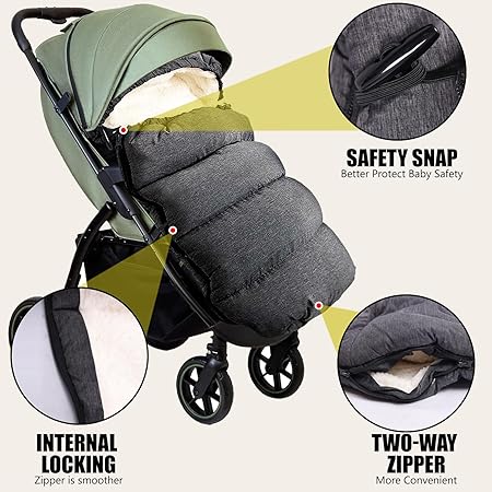 Saco Térmico Universal para Carrinho de Bebé Aloskart – Inverno até -30°C