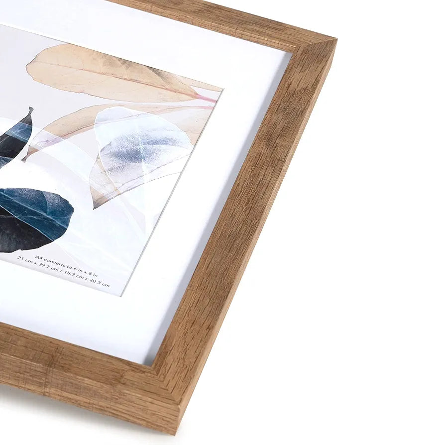 Moldura de fotos A4, cor de madeira, plexiglass, moldura para posteres, molduras de fotos, conjunto de 3, moldura de fotos A4, moldura de fotos 21 x 30