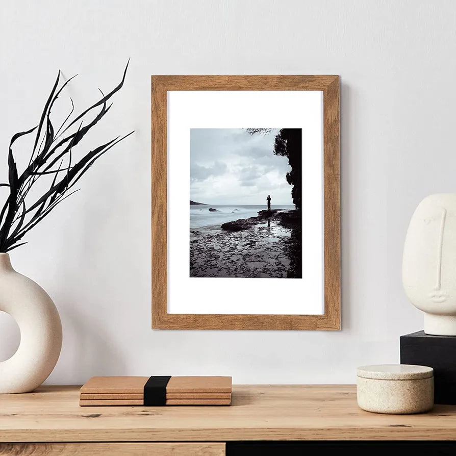Moldura de fotos A4, cor de madeira, plexiglass, moldura para posteres, molduras de fotos, conjunto de 3, moldura de fotos A4, moldura de fotos 21 x 30