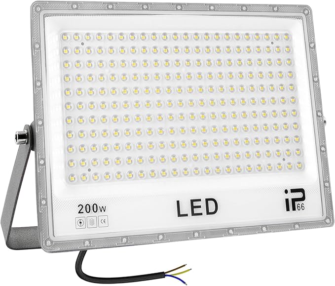 Projetor LED Exterior CREATESTAR 200W – 20.000LM Ultra Potente