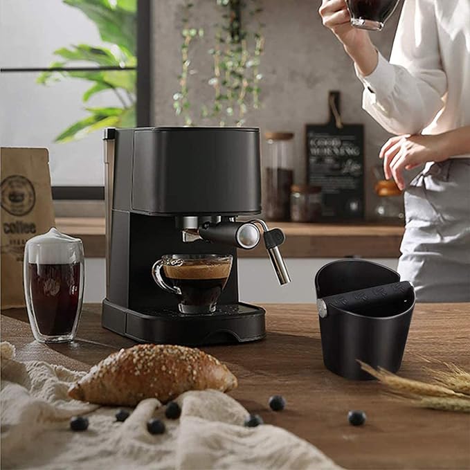 Caixa de Café Knock Box — Estilo Barista com Barra Metálica Removível