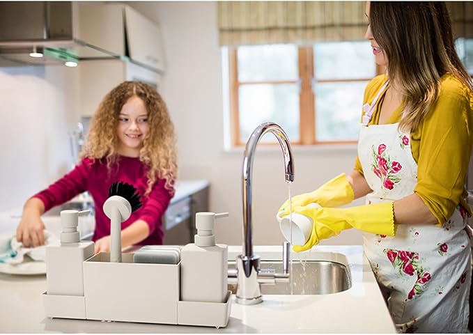 Dispensador de Detergente de Cozinha AJEUNGAIN 4 em 1