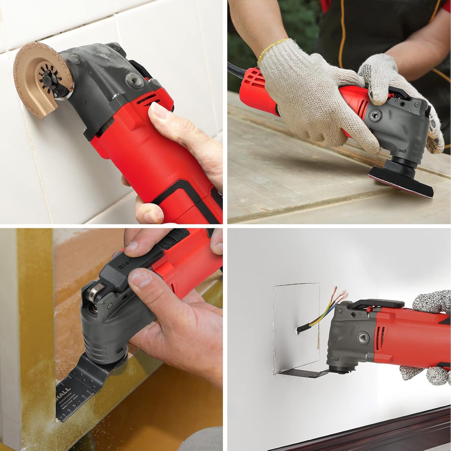 Multitool - Ferramenta Oscilante SHALL 500W — Kit Multifuncional com 34 Acessórios, 6 Velocidades e Bolsa de Transporte