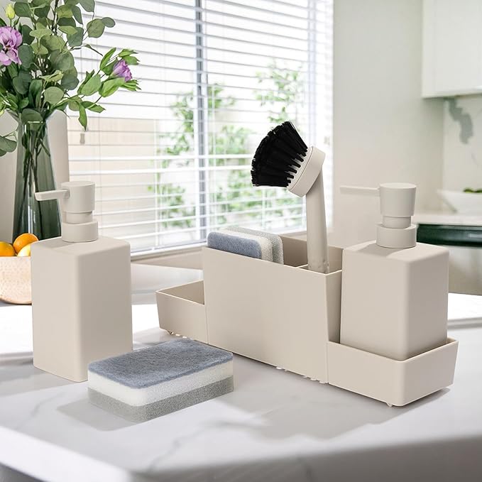 Dispensador de Detergente de Cozinha AJEUNGAIN 4 em 1