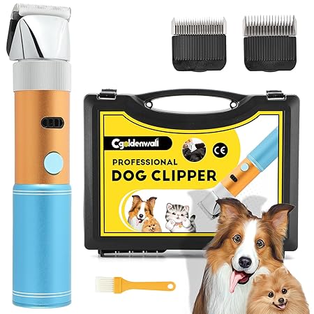 Máquina de Tosquia Profissional para Cães — CGOLDENWALL 400 W
