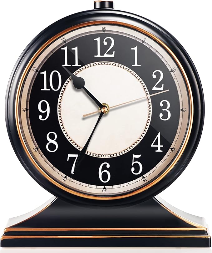 Relógio de Mesa Vintage AYRELY® – Silencioso e Elegante