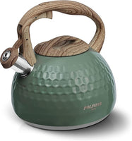 Chaleira com Apito em Aço Inoxidável POLIVIAR 7379 – 2,5L, Indução, Verde