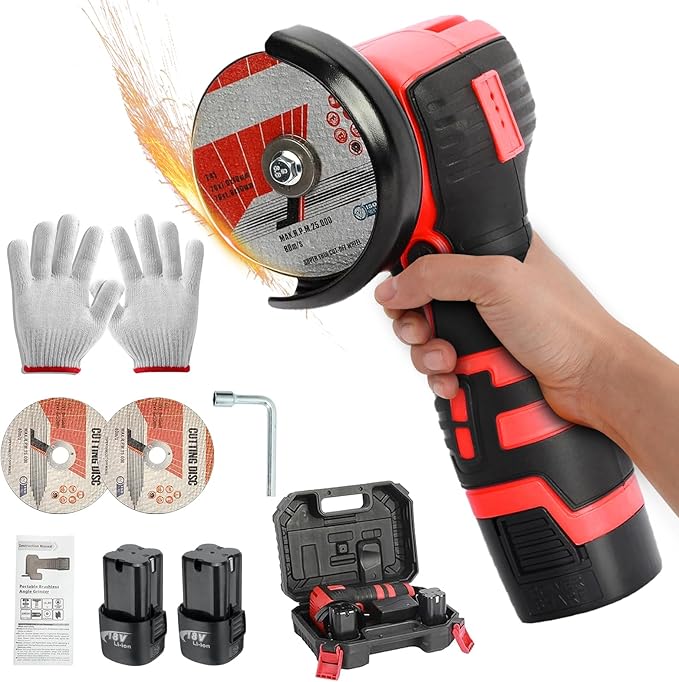 Rebarbadora Mini Sem Fios JinsenTGG 16.8V com 2 Baterias