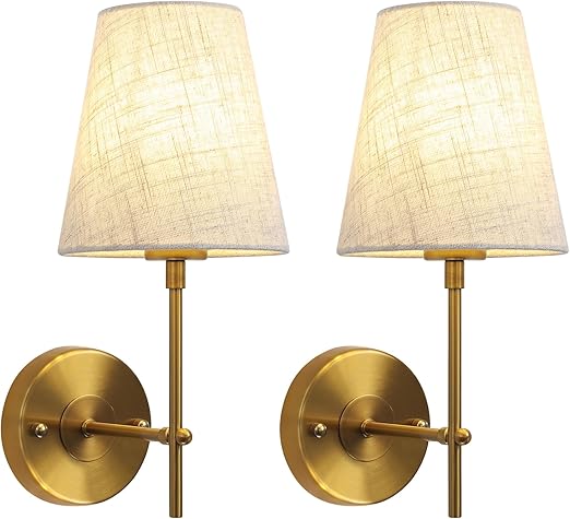 Conjunto de 2 Candeeiros de Parede Vintage