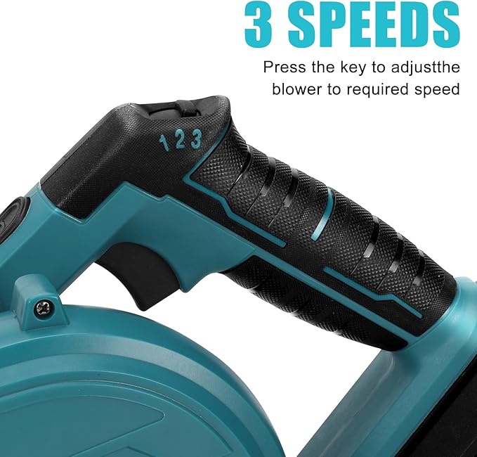 Soprador de Folhas a Bateria 354 km/h – Compatível com Makita 18V (Sem Bateria nem Carregador)