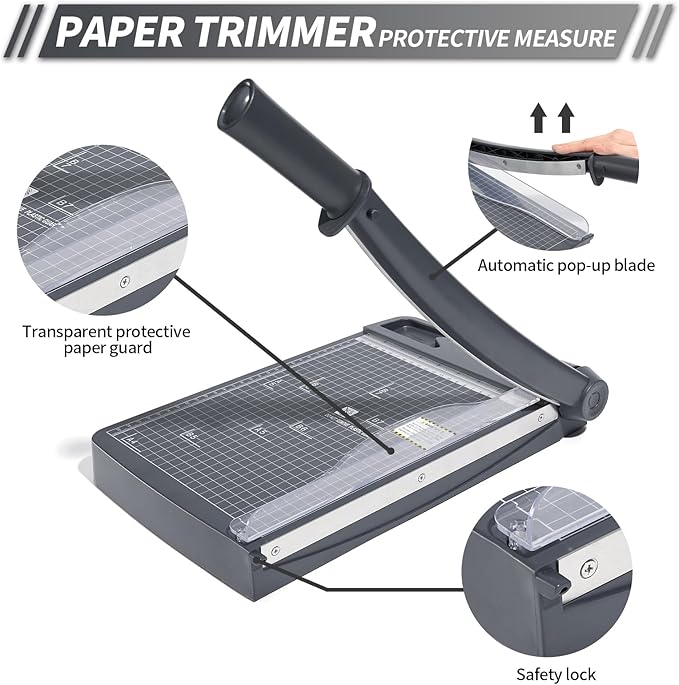 Guilhotina Manual para Papel A4 (até 12 Folhas 80g)