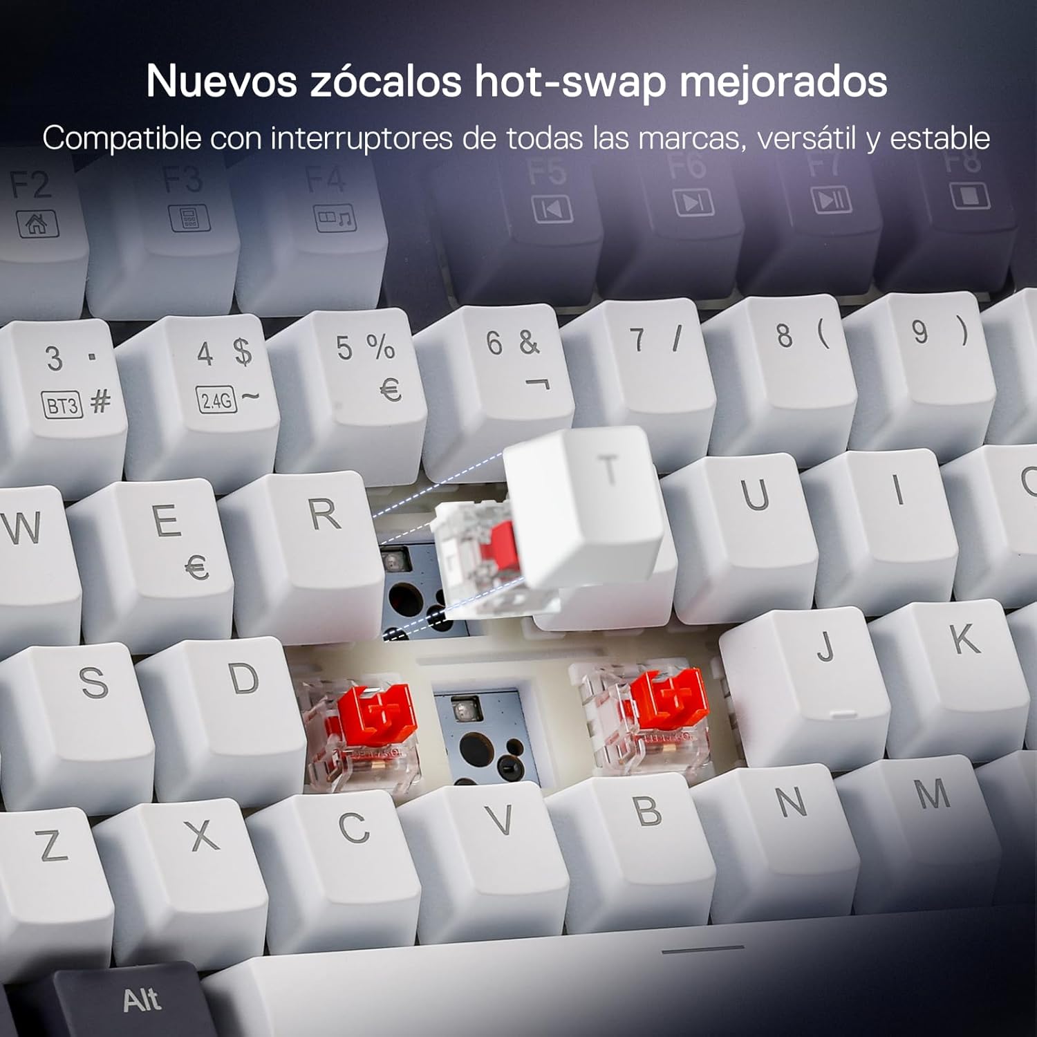Teclado Mecânico Redragon K673 Pro RGB 75% QWERTY (Espanhol)