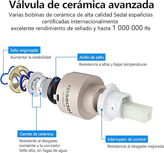 Torneira Alta para Casa de Banho GAVAER – Misturadora Moderna Cromada