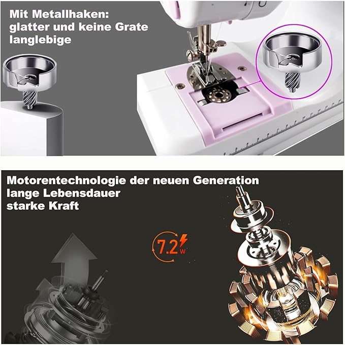 Máquina de Costura MEGLE FHSM-505 com Pedal e 12 Pontos