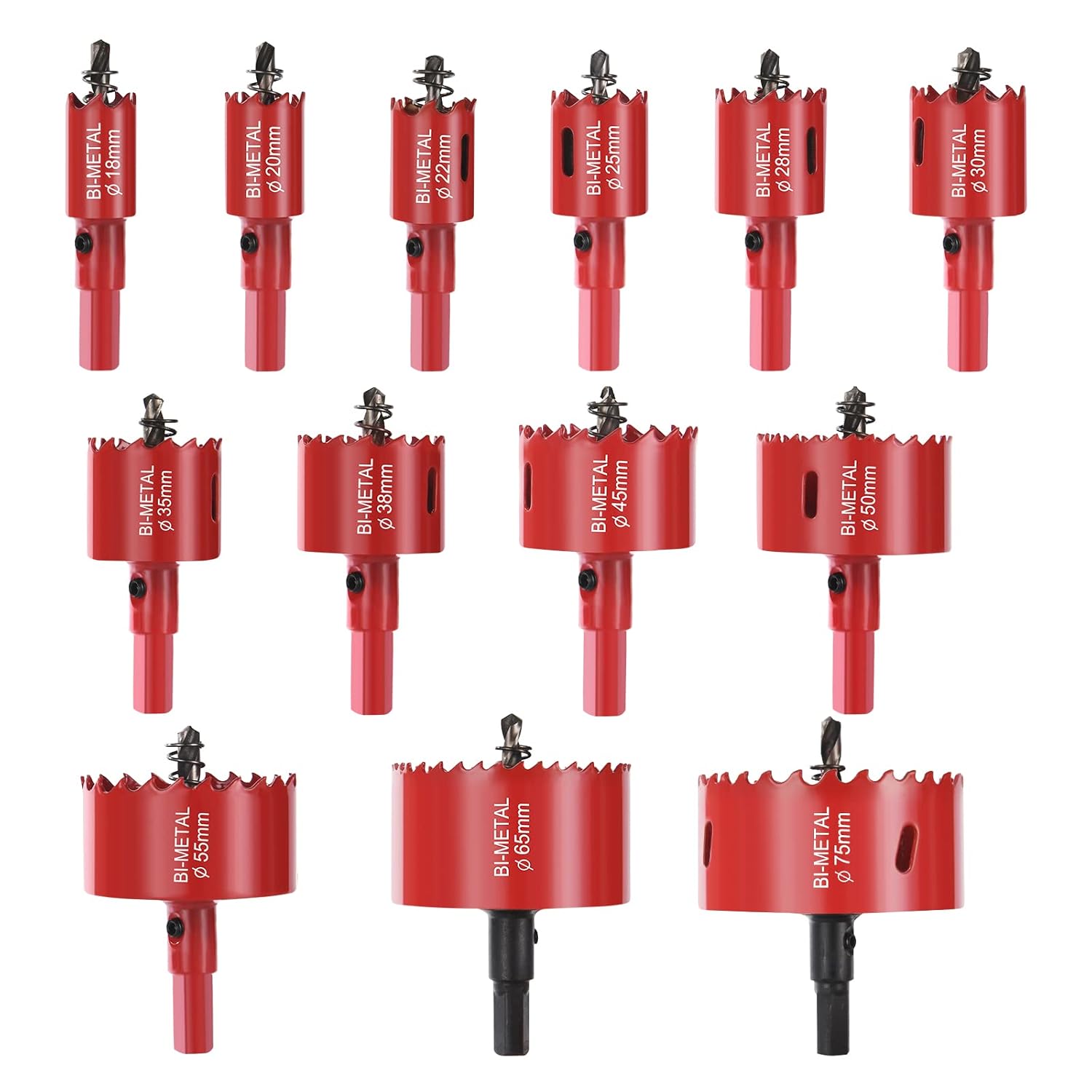 Kit de Serras Craneanas Bimetálicas Flintronic M42 – 13 Peças