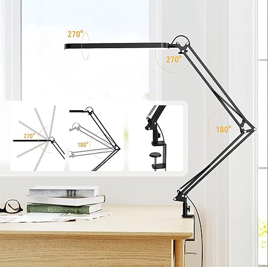 Candeeiro de Secretária LED SKYLEO – Ajustável e Ultra Luminoso