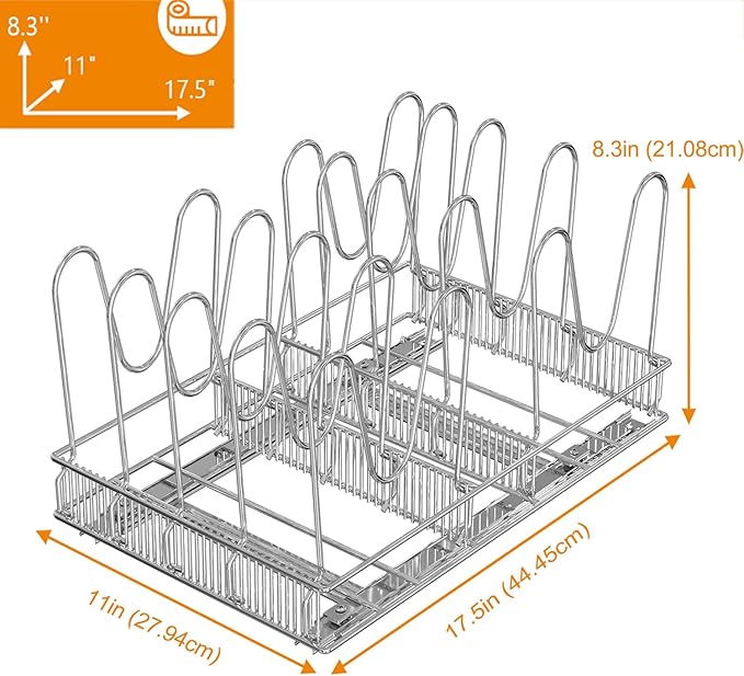 Organizador Extensível para Panelas, Tigelas e Louça
