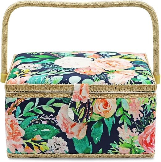 Caixa de Costura Grande com Acessórios