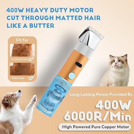 Máquina de Tosquia Profissional para Cães — CGOLDENWALL 400 W