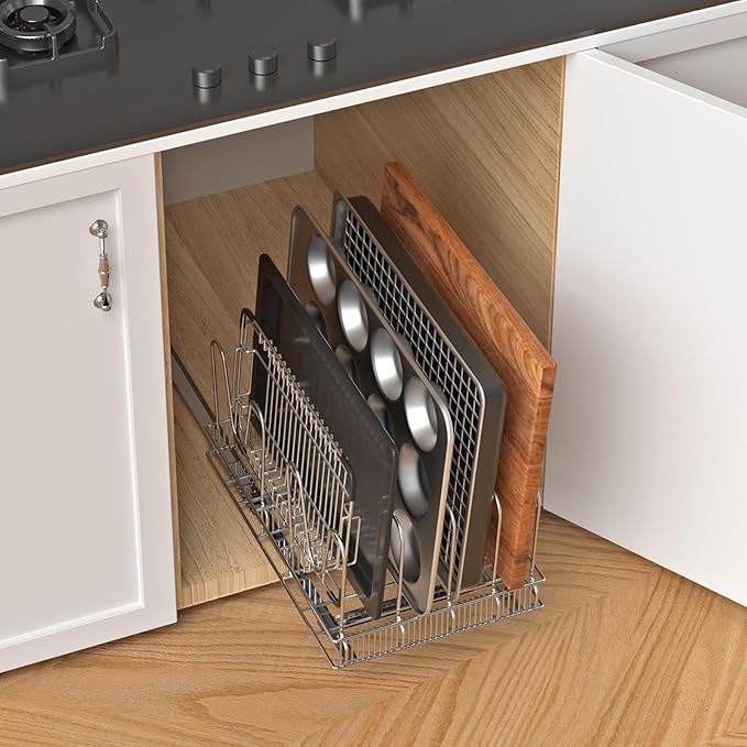 Organizador Extensível para Panelas, Tigelas e Louça