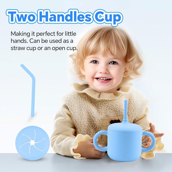 Conjunto de Alimentação para Bebé SHGMEET em Silicone BPA Free