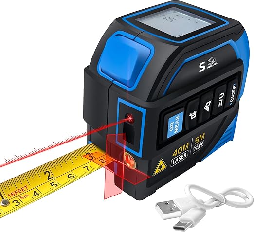 Medidor / Fita Laser Digital 4 em 1 Fitdays – 40 m