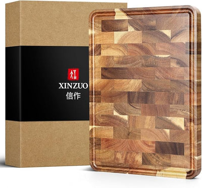 Tábua de Corte em Madeira de Acácia XINZUO – 35 × 25 × 2,6 cm