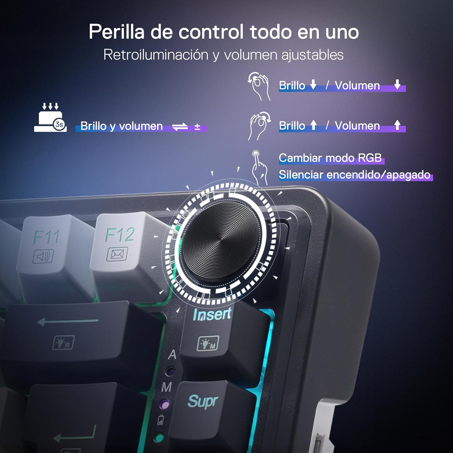 Teclado Mecânico Redragon K673 Pro RGB 75% QWERTY (Espanhol)