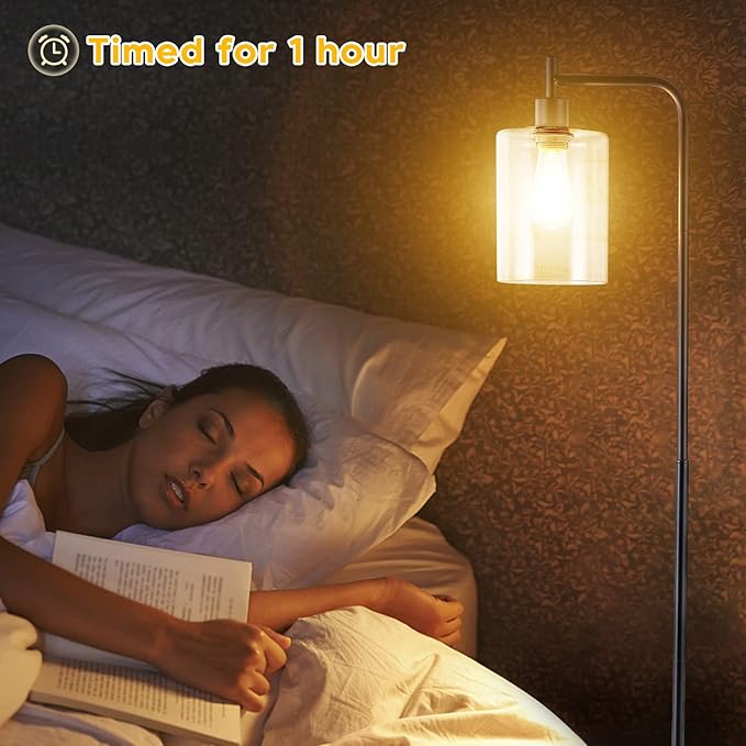 Candeeiro de Pé LED Litake com Comando e Intensidade Ajustável