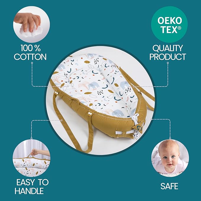 Redutor de Berço – Ninho de Anjo em Algodão 100% OEKO-TEX