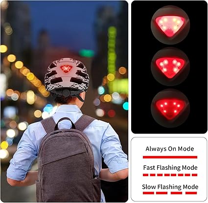 Capacete de Bicicleta com Luz Traseira e Viseira Destacável – 21 Vãos, Ajustável 57-61cm, Adultos