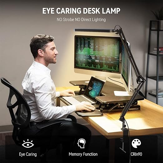 Candeeiro de Secretária LED SKYLEO – Ajustável e Ultra Luminoso