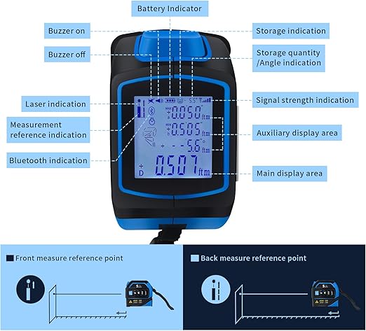 Medidor / Fita Laser Digital 4 em 1 Fitdays – 40 m