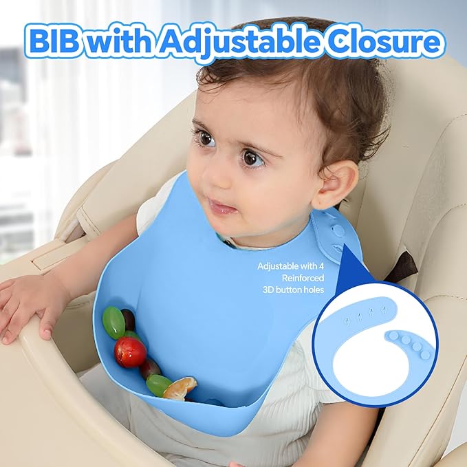 Conjunto de Alimentação para Bebé SHGMEET em Silicone BPA Free