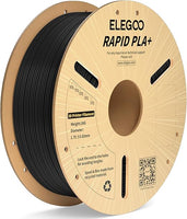 Filamento ELEGOO Rapid PLA+ 1,75 mm – Preto, 1 kg, Alta Velocidade