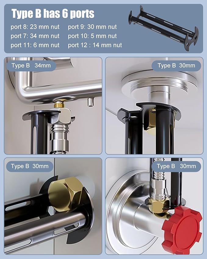 Conjunto 2PCS Chave de Torneira – Ferramenta Multifuncional