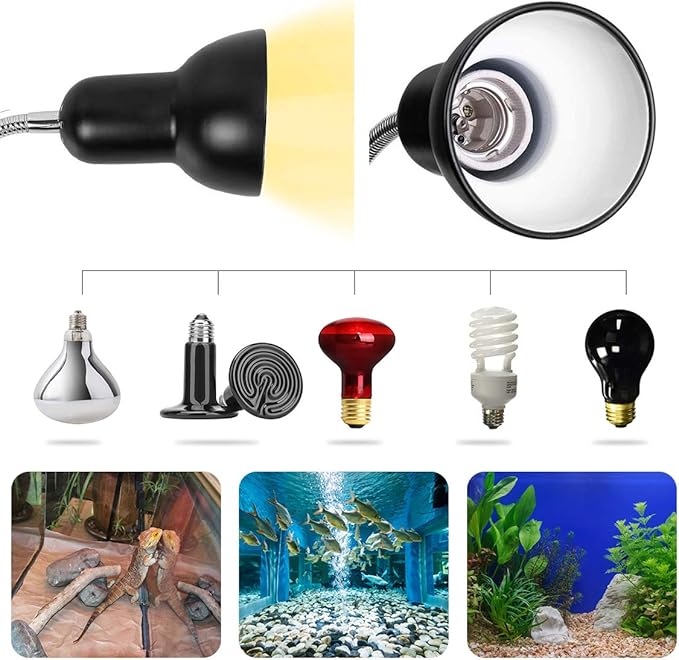 Lâmpada de Aquecimento para Répteis Leebein – UVA + UVB E27 (25W)