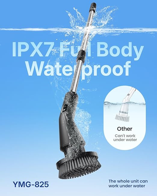 Escova Elétrica Rotativa Leebein com 7 Cabeças e Cabo Extensível