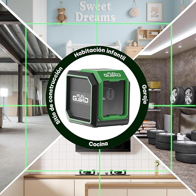 Nível Laser 360º Funguard Verde (30m) com Autonivelamento