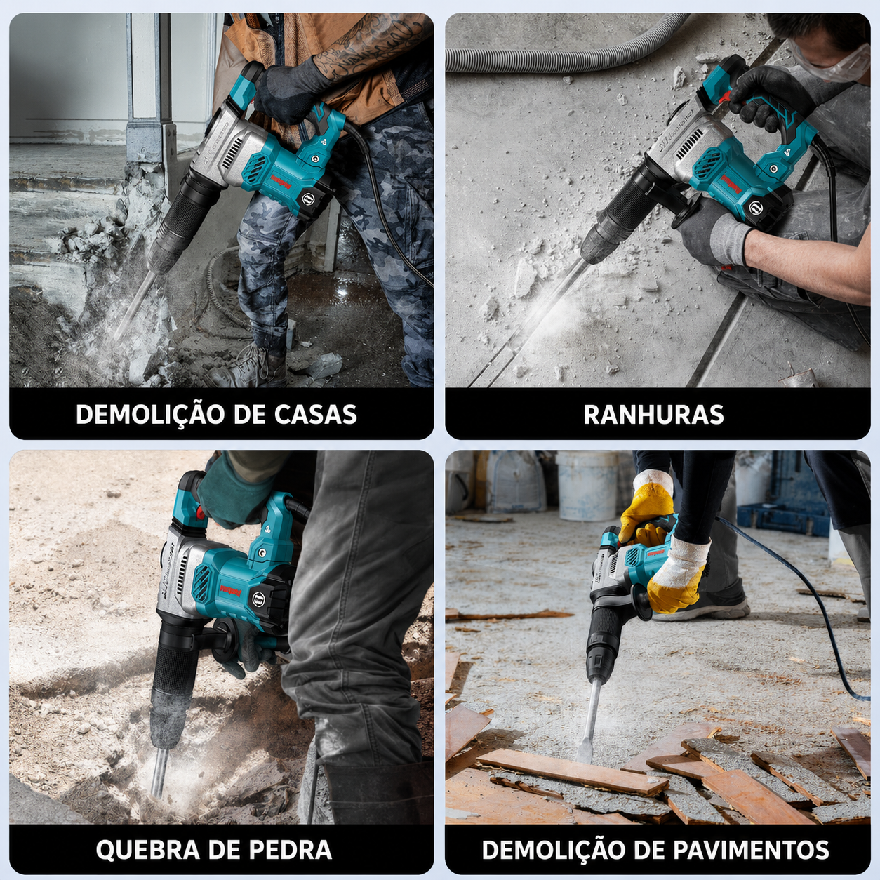Martelo Demolidor ENEACRO SDS-MAX 1300W 20J