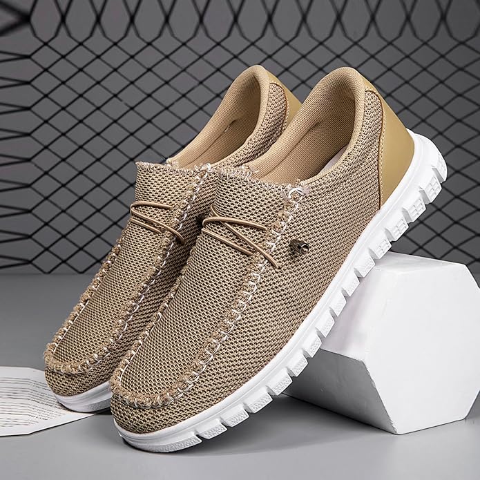 JUEQIBAA Homens sapatos casuais mocassins barco mocassins negócios piso condução baixo casual sapatilhas