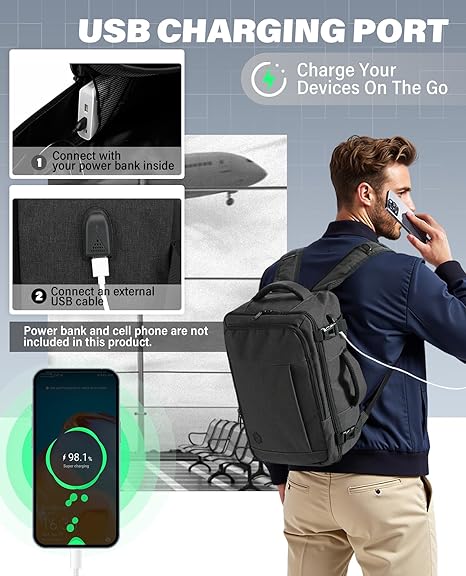 Mochila de Cabine VANKEV para Ryanair e EasyJet – 40 x 20 x 25 cm