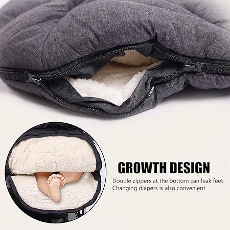 Saco Térmico Universal para Carrinho de Bebé Aloskart – Inverno até -30°C