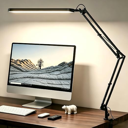 Candeeiro de Secretária LED SKYLEO – Ajustável e Ultra Luminoso